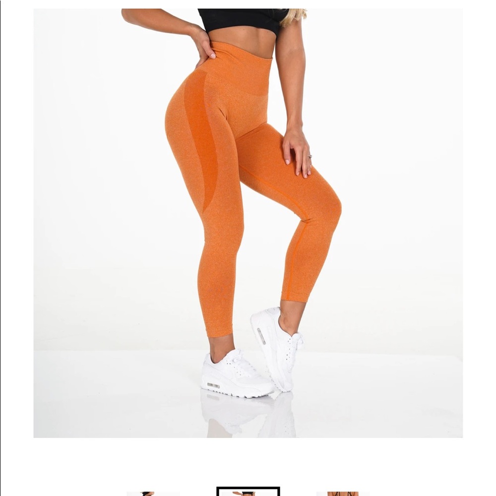 NVGTN SIZE XS ORANGE LEGGINGS. Never worn.